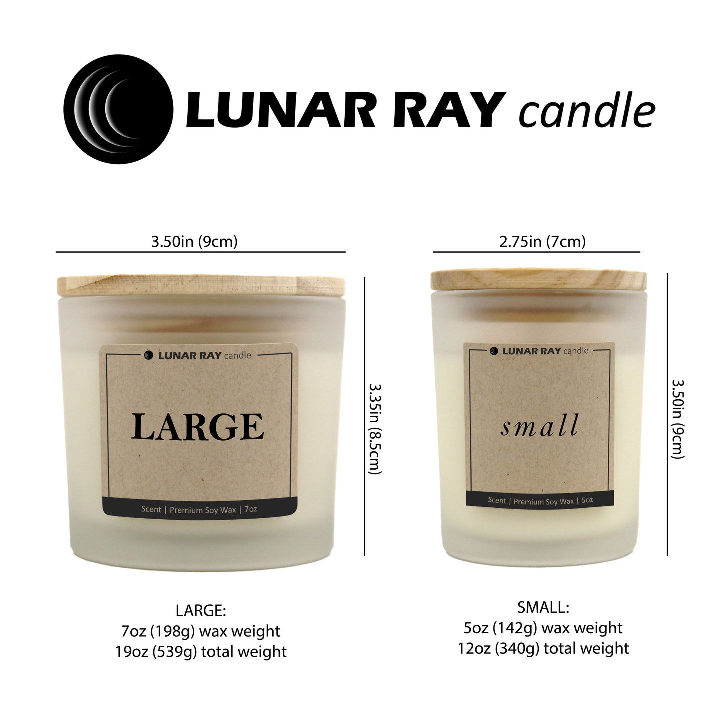 A FLICKER OF PEACE IN THE MESS OF IT ALL - Kraft Label, Citrus Scent, Frosted Jar, Candle